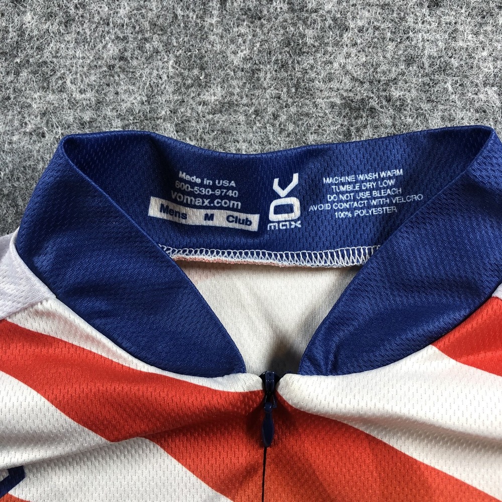 Cody's Challenge Cycling Jersey Mens Medium USA Stars Stripes Fairview Vomax Bik - Picture 2 of 6